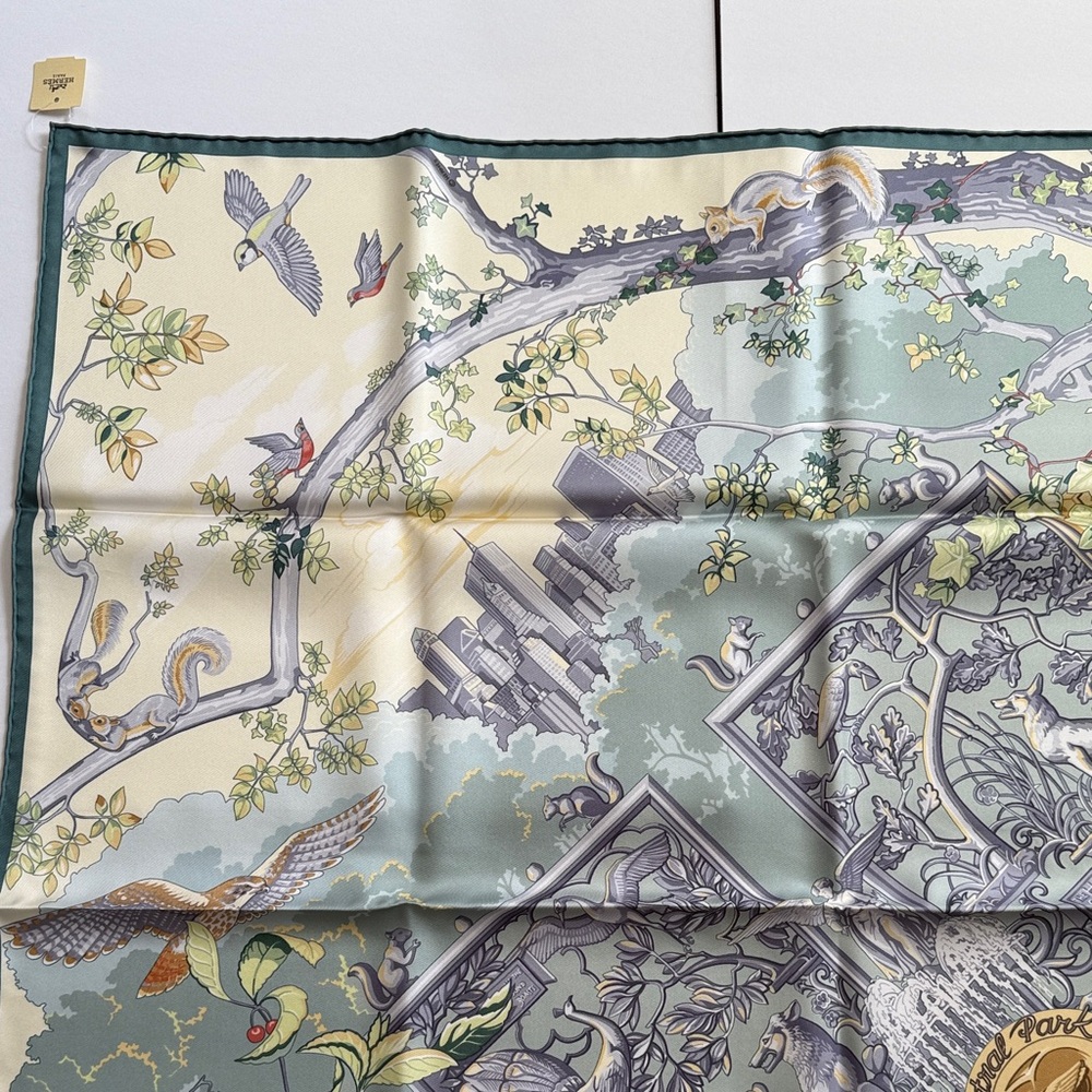 Hermes Central Park Conservancy Limited Edition Scarf 90 (extremely rare) - Picture 3 of 11